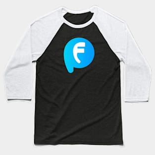 F blue funny design Baseball T-Shirt